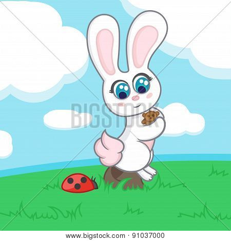 Bunny and ladybird