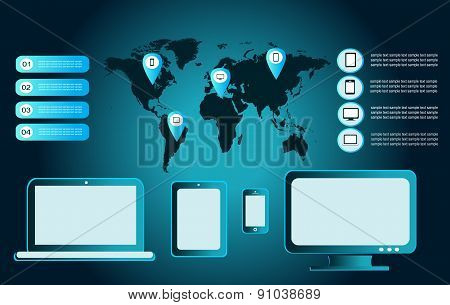 Infographic Elements Black Color