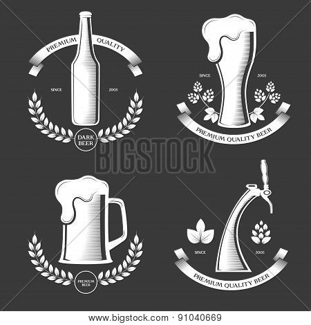 Beer vintage labels.