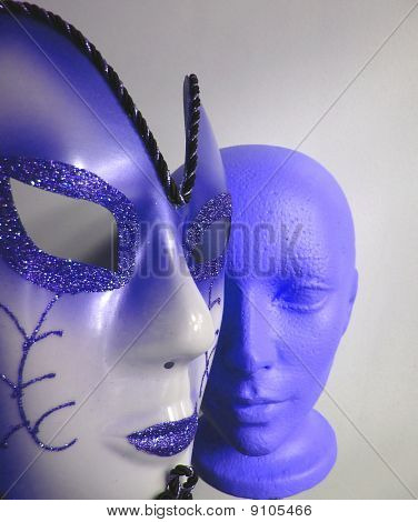 Maske og hoved