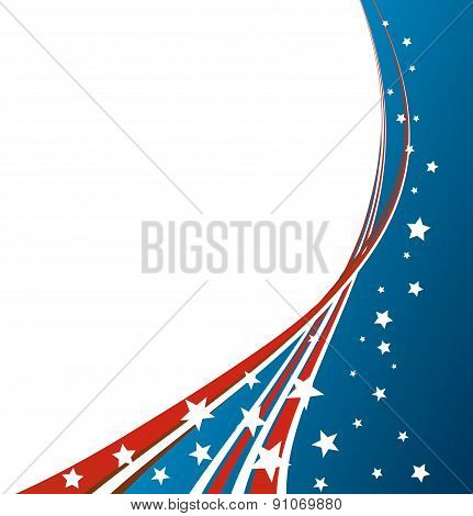 American Flag, Vector patriotic background