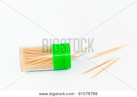 Wooden Toothstick Isolated