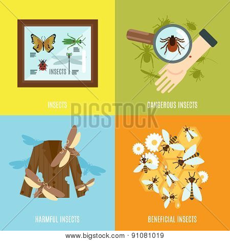 Insects Flat Set