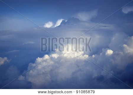 Blue And White Cloud Sky