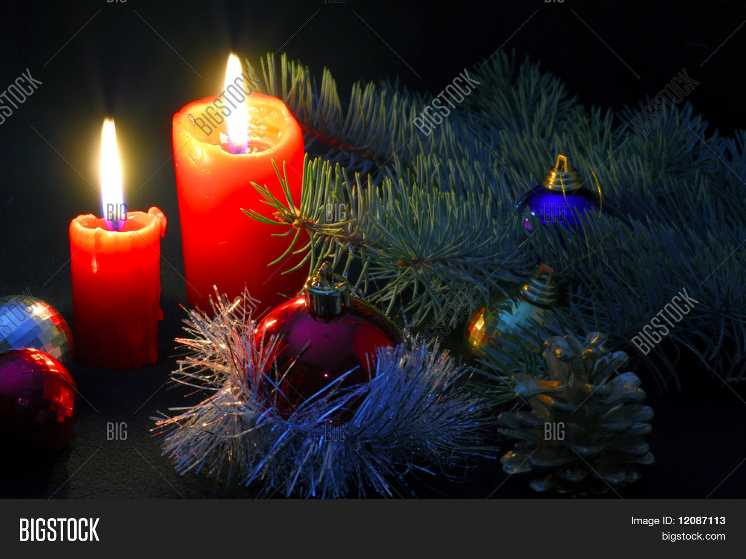 Christmas Candles Some Image & Photo (Free Trial) Bigstock