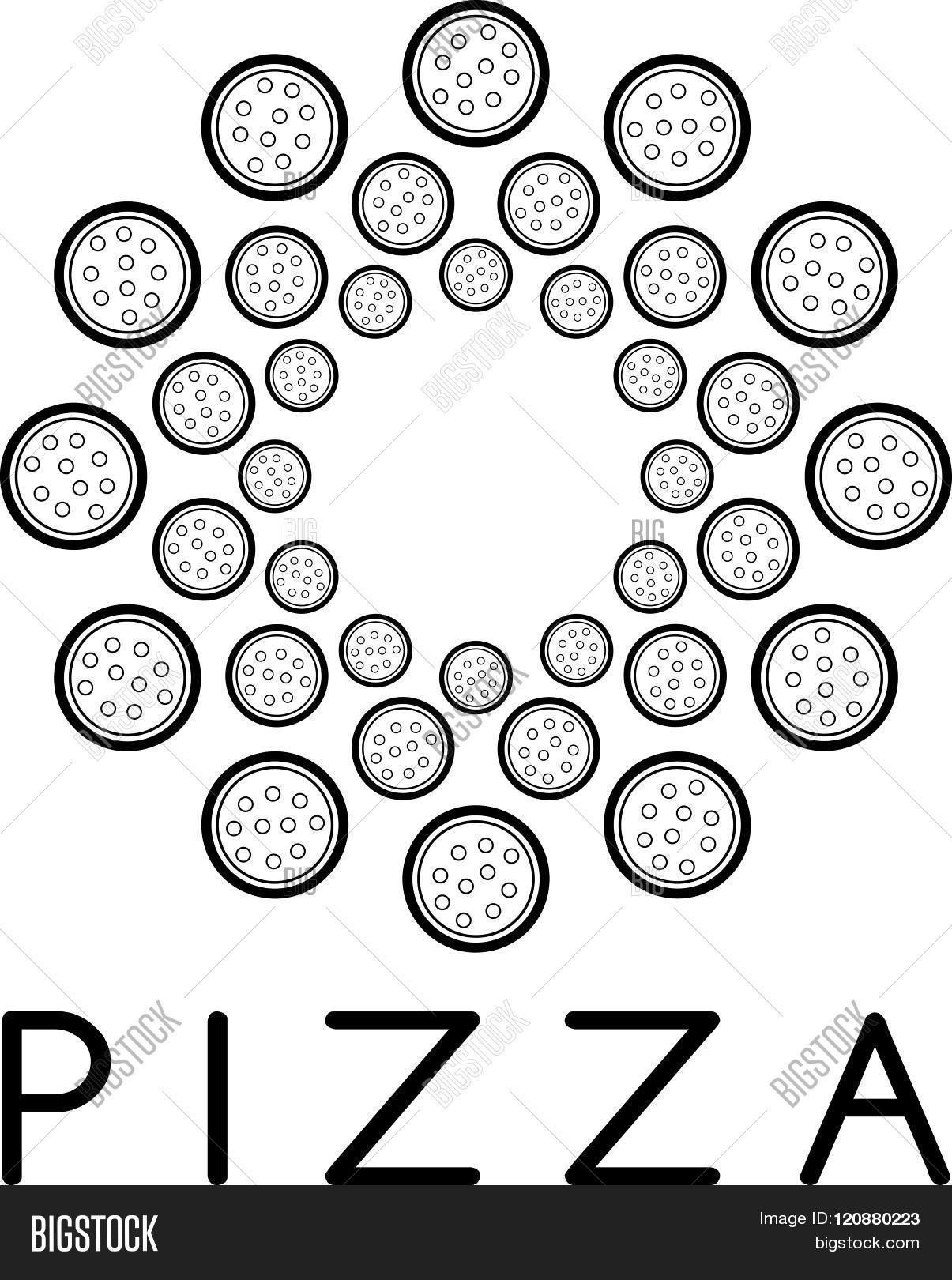 Circle Pizza Vector Vector & Photo (Free Trial) Bigstock