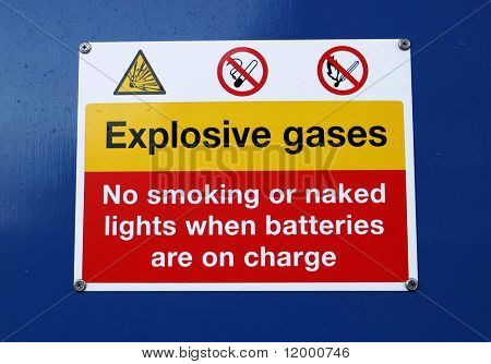 Segno, gas esplosivi