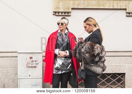 People At Milan Women's Fashion Week Fall/winter 16/17
