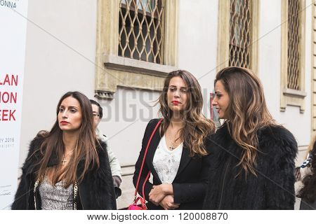 People At Milan Women's Fashion Week Fall/winter 16/17