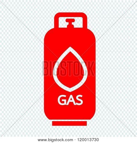 Liquid Propane Gas icon Illustration symbol design