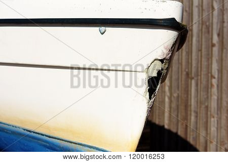 Damaged Sailboat