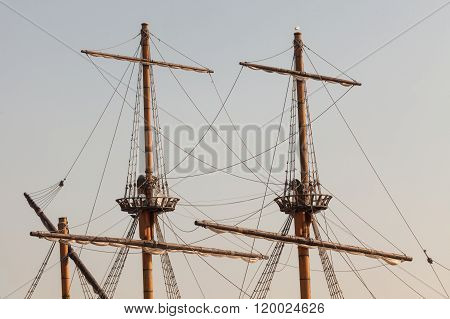 Masts Of A Pirate Ship
