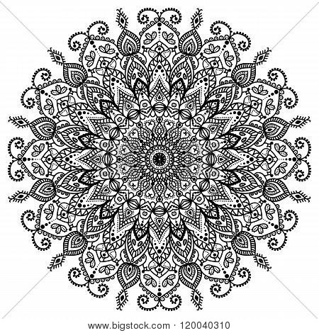 Mandala - vintage decorative element.