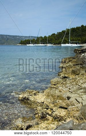 Beautiful sea landscape in Croatia