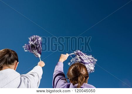 Girls cheerleading