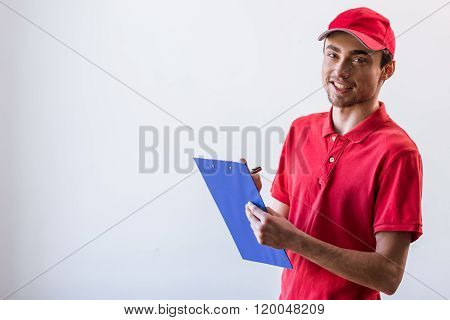 Handsome Young Worker
