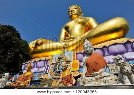 Buddhism Statue At Golden Triangle, Chiangsan, Chiangmai, Thailand