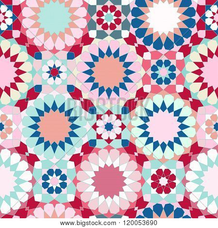 Oriental Seamless Mosaic Pattern