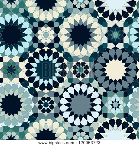Oriental Seamless Mosaic Pattern