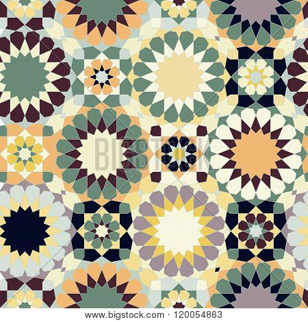 Oriental Seamless Mosaic Pattern