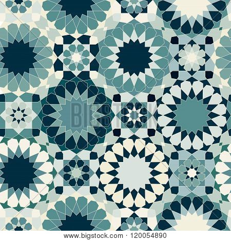 Oriental Seamless Mosaic Pattern