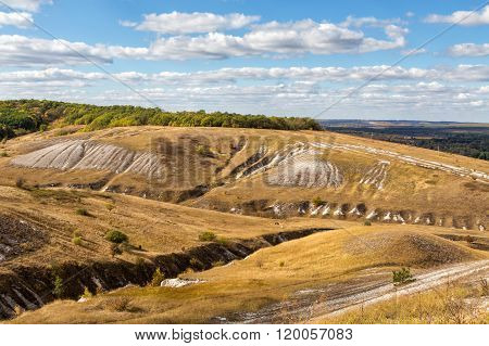 Rural landscape. Belgorod region. Russia