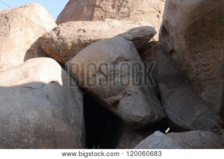 Stone boulders of Hampi