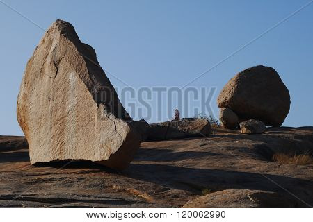 Stone boulders of Hampi