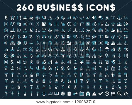 260 Flat Vector Business Icons