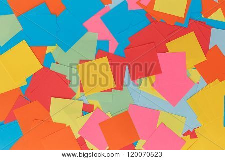 The Background In The Form Of Scattered Stickers
