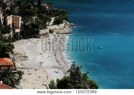 Residential Buildings On Beach Line