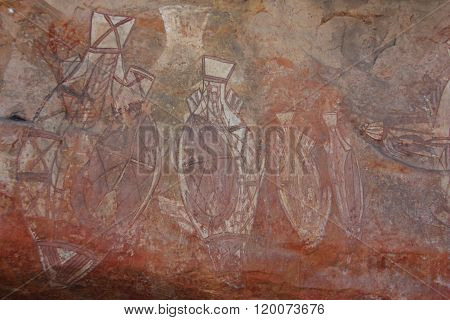 Aboriginal rock art at Ubirr, Kakadu National Park, Northern Territory, Australia