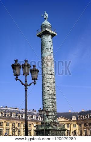 The Place vendome in Paris France
