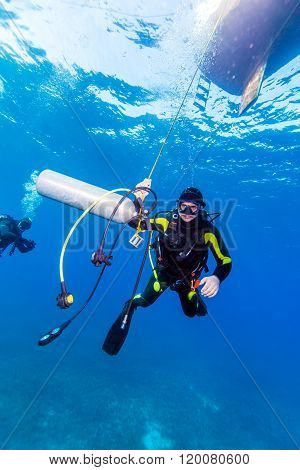 Diver With Additional Tank