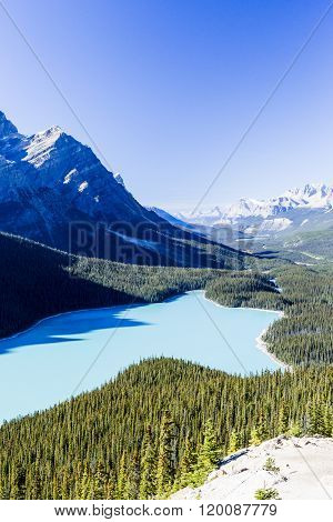 Peyto Lake, Banff National Park, Rocky Mountains, Alberta, Canada