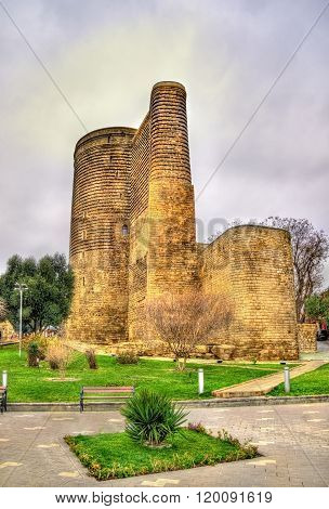 Maiden tower, a landmark of Baku