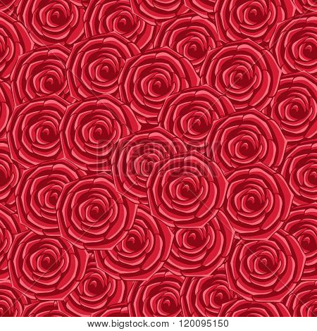 seamless texture, red roses