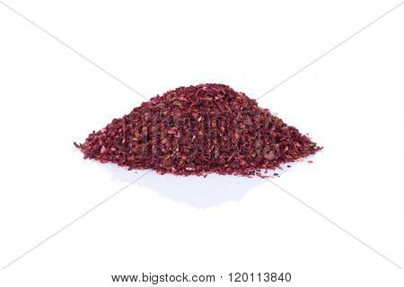 Sumac. Isolated on white background