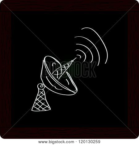 Simple Doodle Of A Satalite Dish