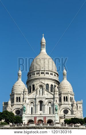 Basilica Of The Sacre Coeur On Montmartre Paris France