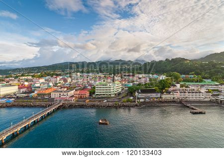 Panorama Of Roseau, Dominica