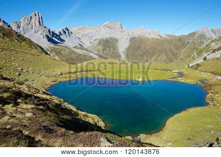 Ansabere Lake. Lescun Cirque. Aspe Valley, Pyrenees, France.