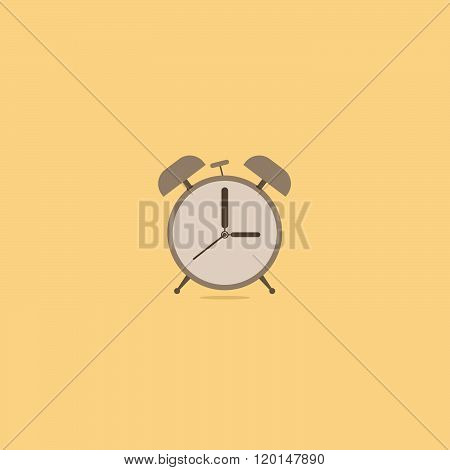 Alarm clock flat design