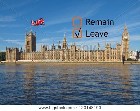 Brexit Referendum In Uk