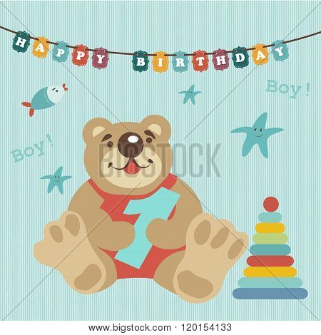 Greeting card for baby