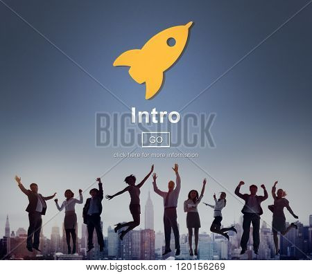 Intro Launch Start Create Innovation Web Online Concept