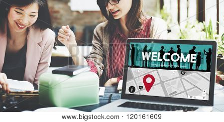 Welcome Welcoming Available Friendly Hospitality Concept