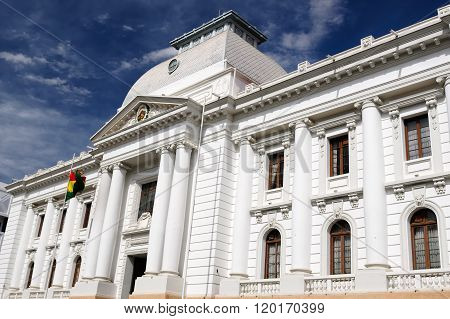 South America, White Colonial Building