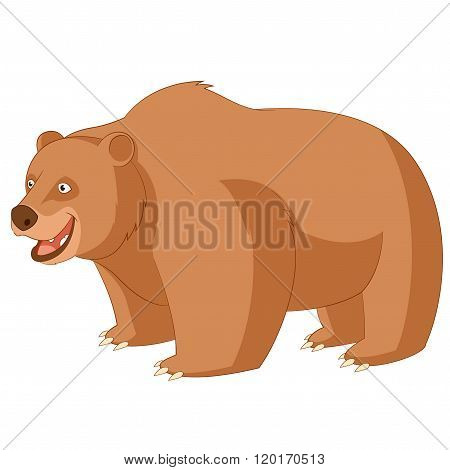 Cartoon smiling bear