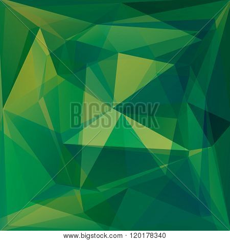 green polygonal background